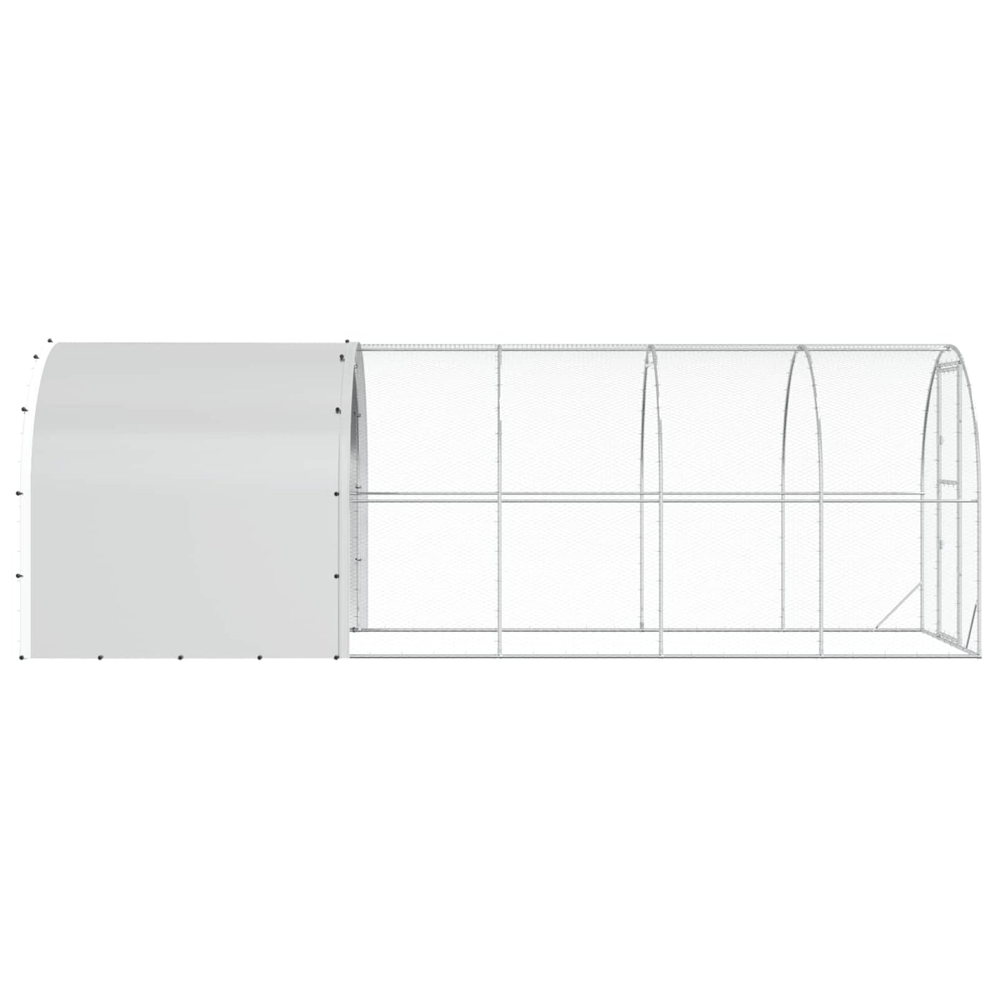 Chicken Coop Silver 600 x 200 x 200 cm Galvanised Steel