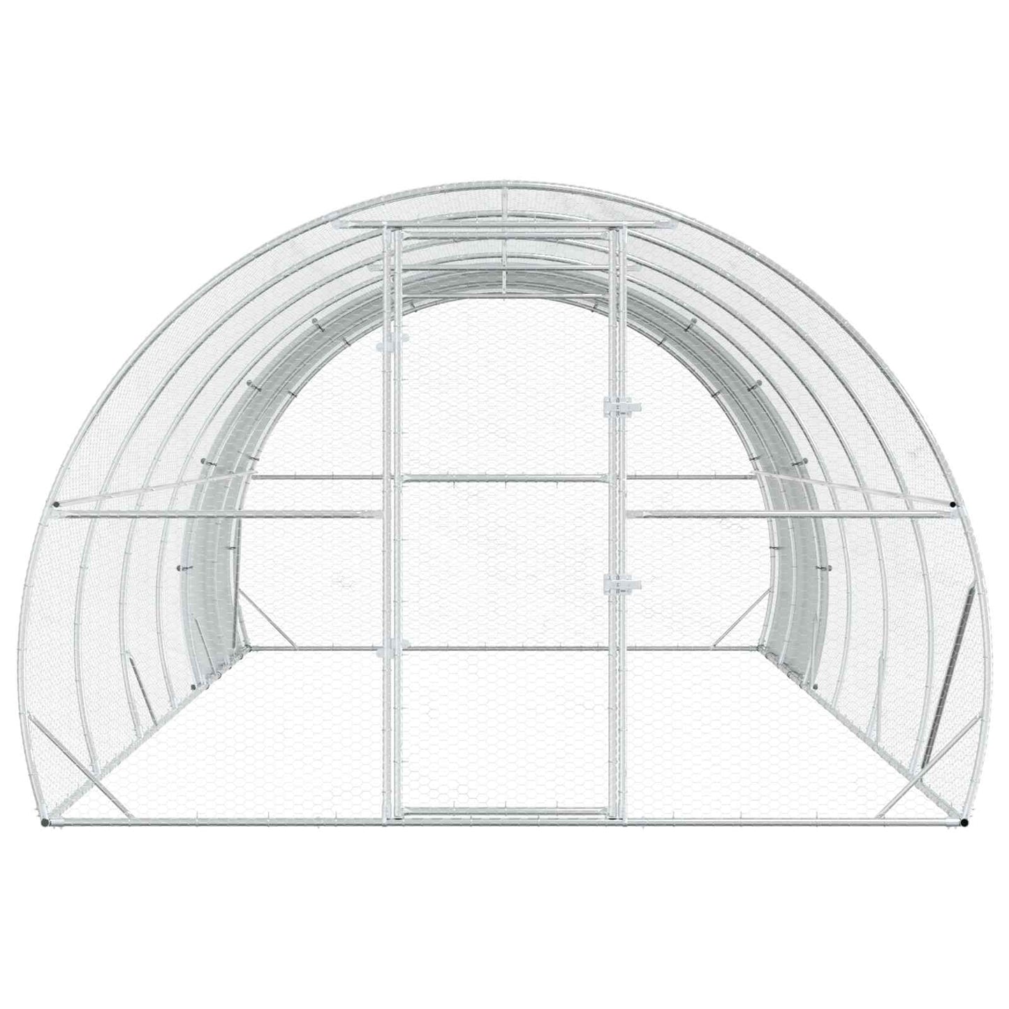 Chicken Coop Silver 600 x 300 x 200 cm Galvanised Steel