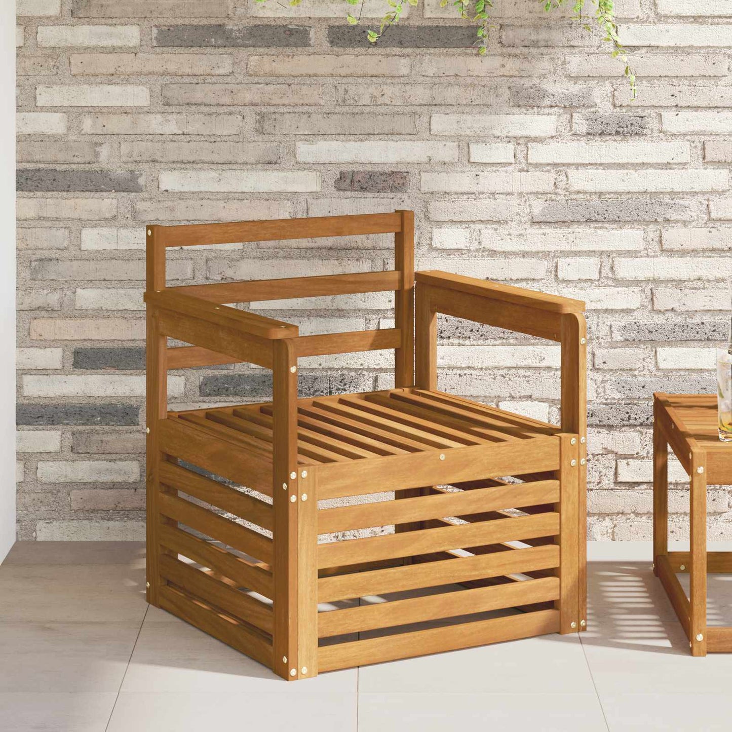 Outdoor Sofa Set Solid Acacia Wood