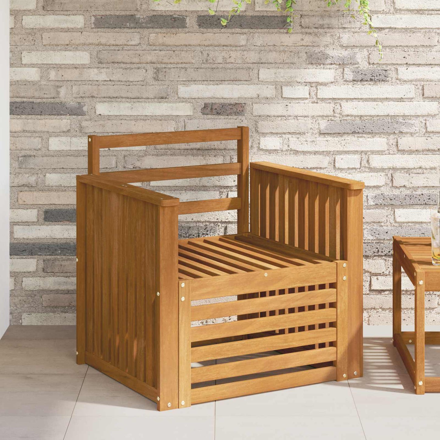 Outdoor Sofa Set Solid Acacia Wood