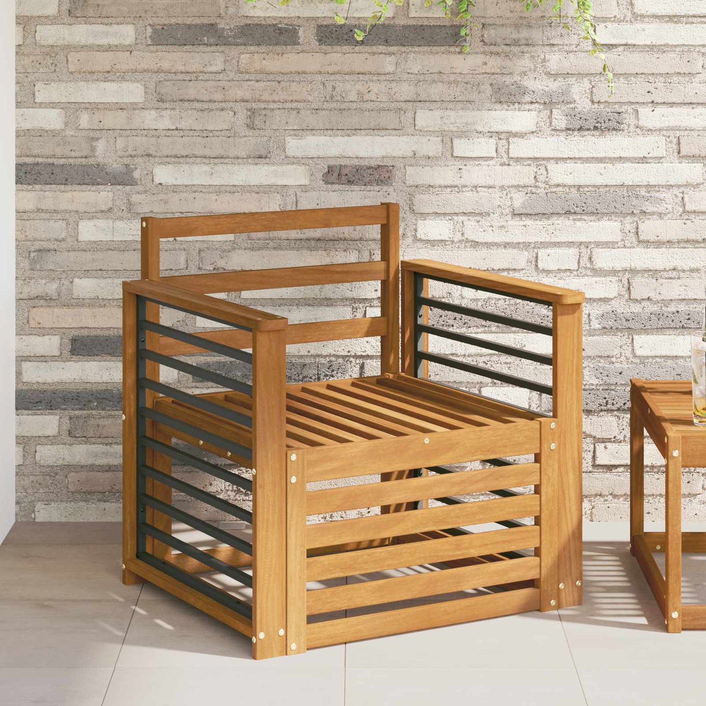 Outdoor Sofa Set Solid Acacia Wood