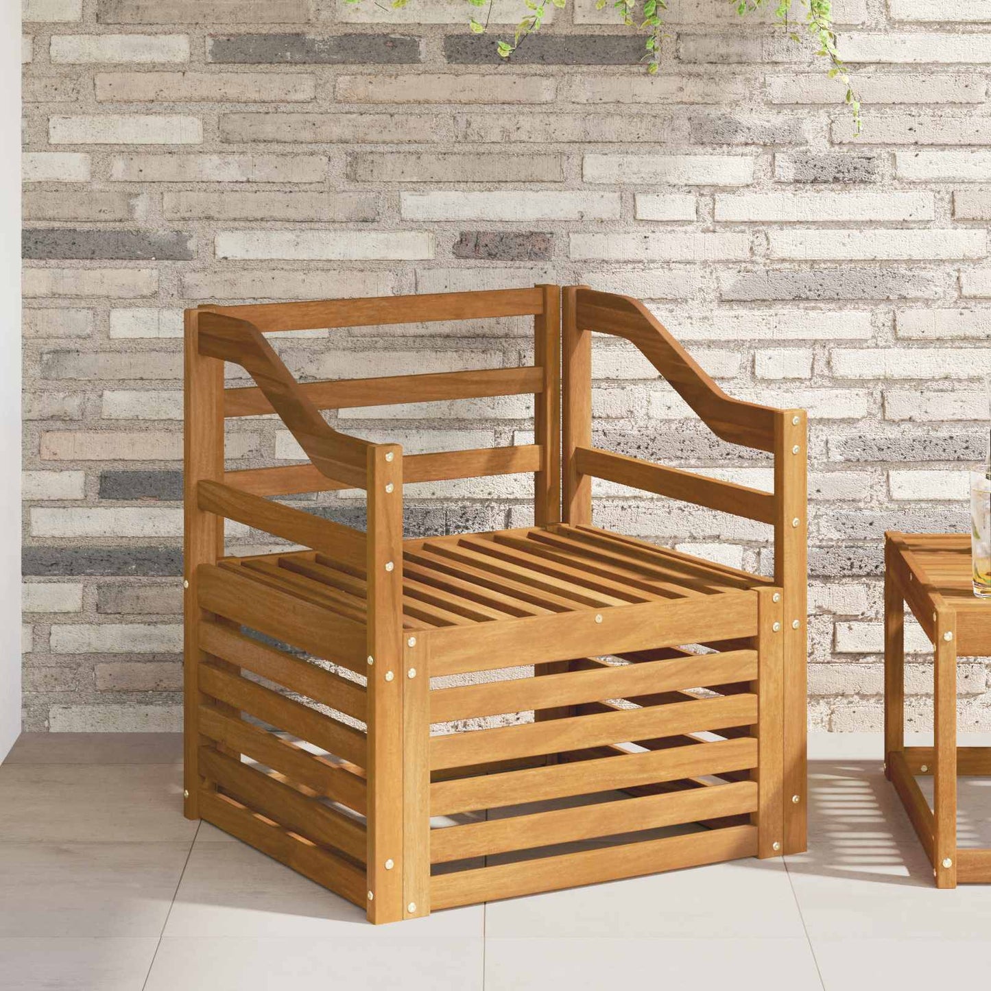 Outdoor Sofa Set Solid Acacia Wood