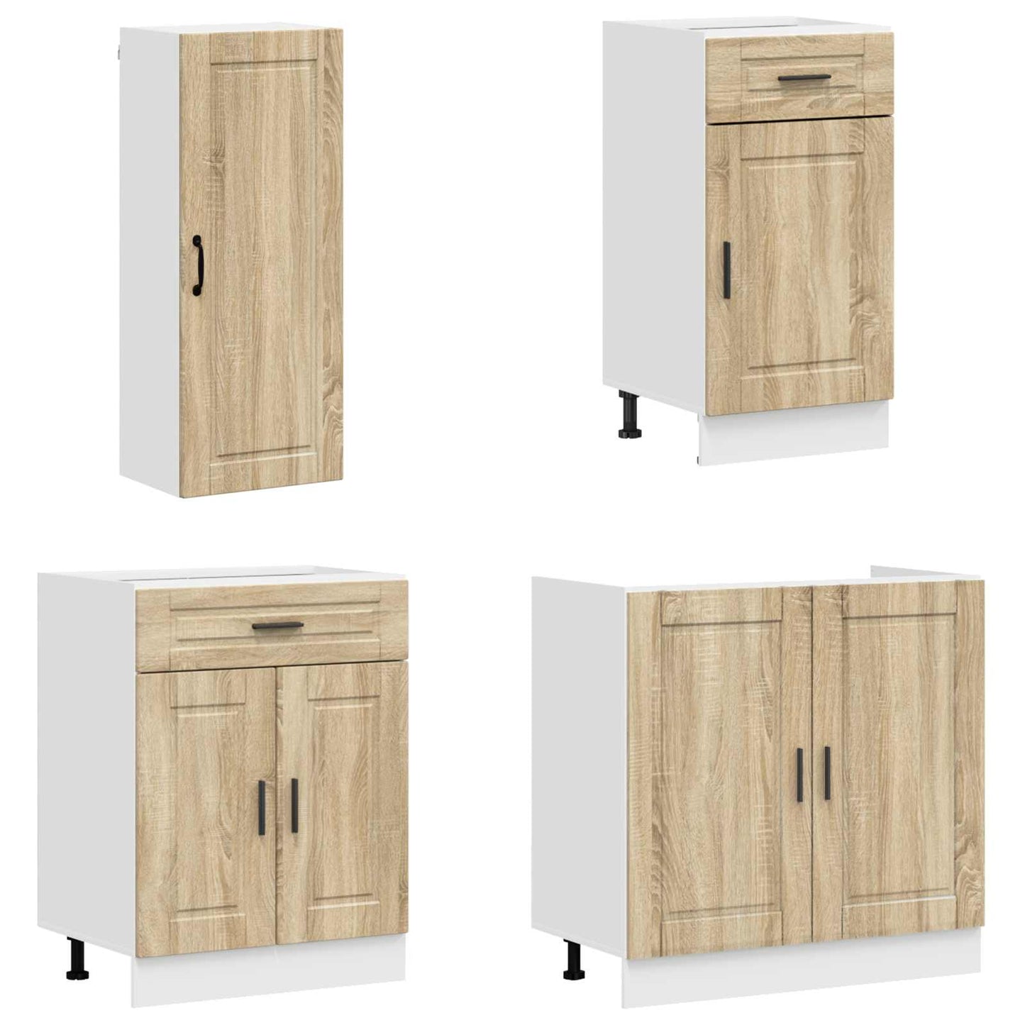 Kitchen Unit PORTO 8 pcs Sonoma Oak Engineered Wood