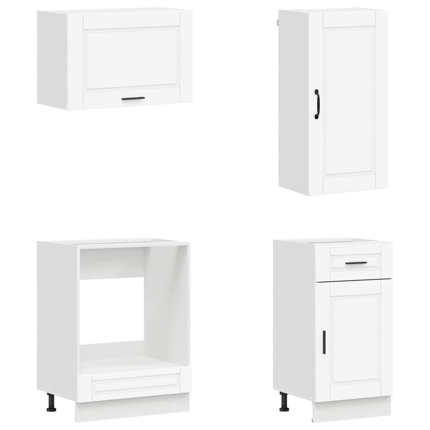 Kitchen Unit PORTO 8 pcs White Engineered Wood
