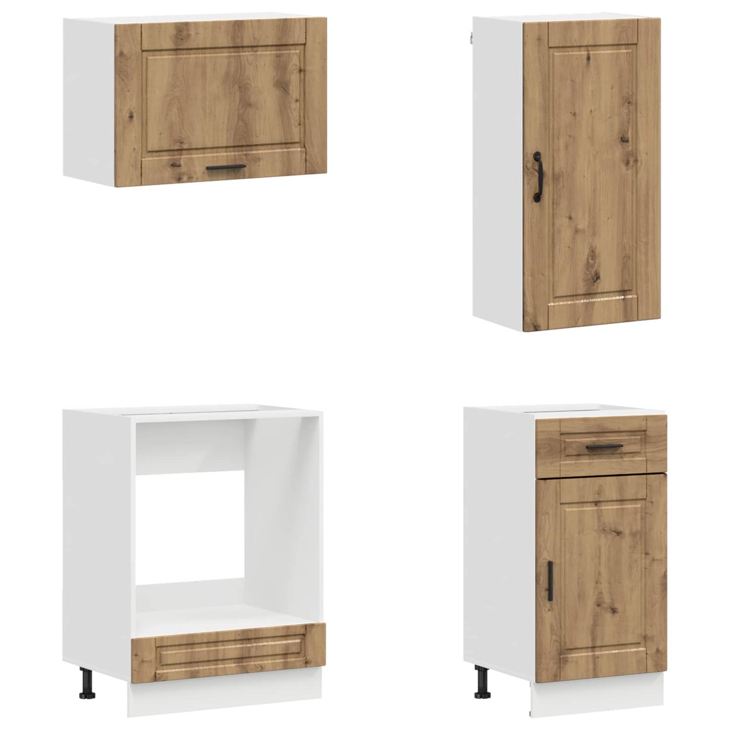 Kitchen Unit PORTO 8 pcs Artisan Oak Engineered Wood