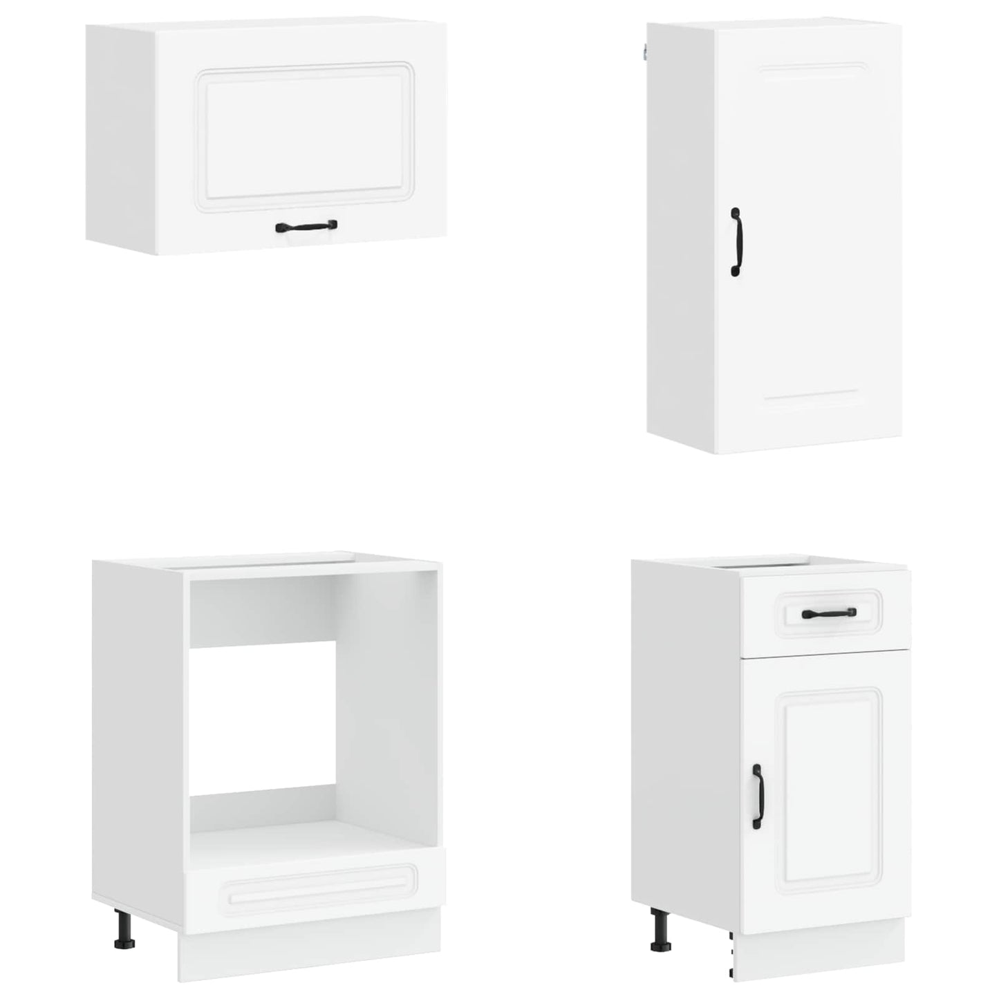 Kitchen Unit KALMAR 8 pcs White Engineered Wood