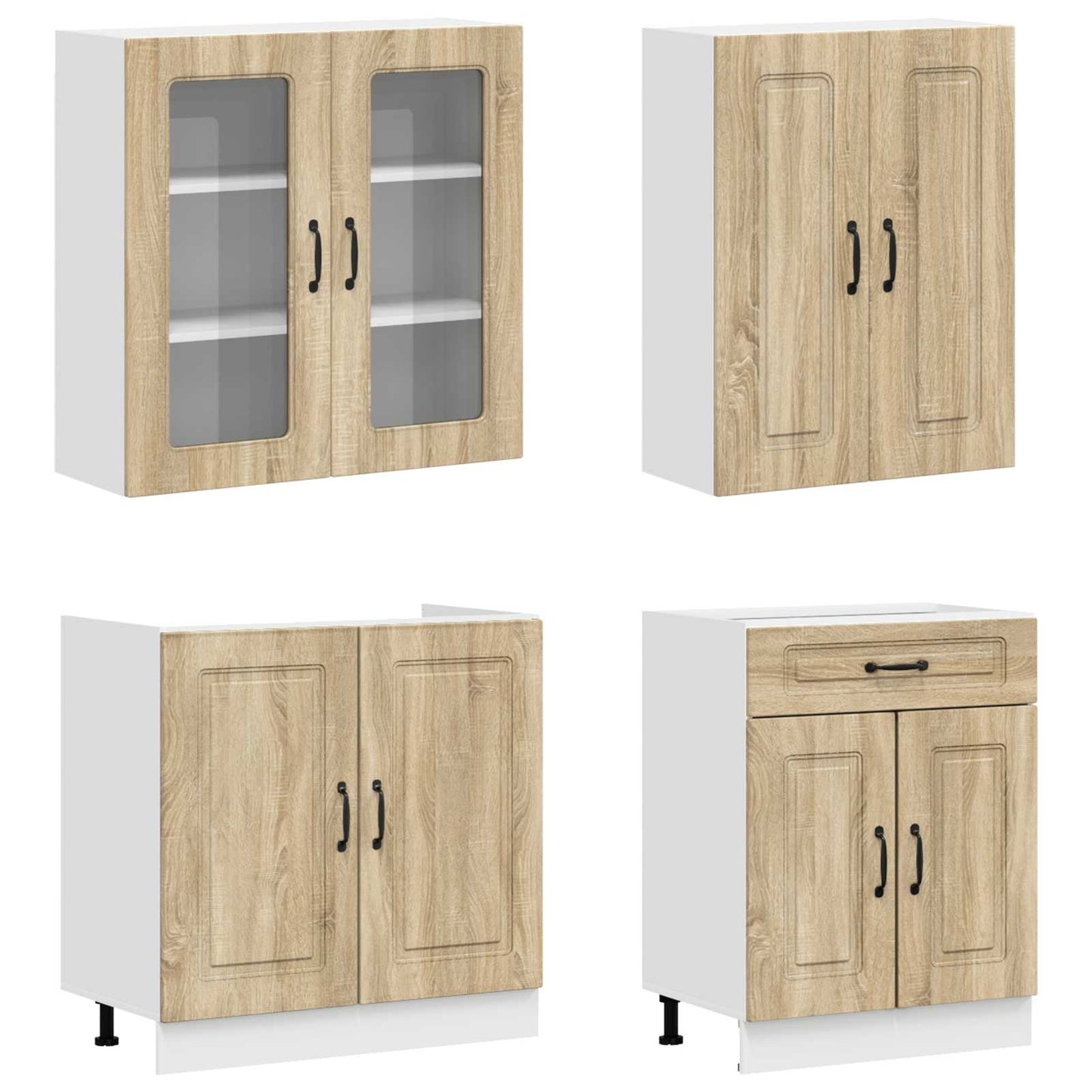 Kitchen Unit KALMAR 8 pcs Sonoma Oak Engineered Wood