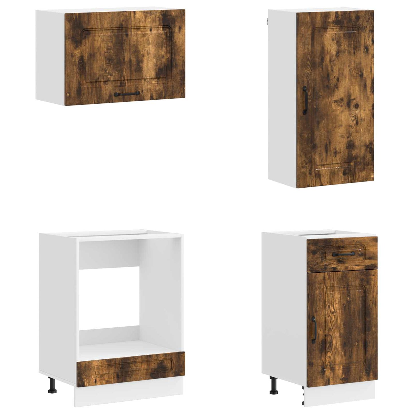 Kitchen Unit KALMAR 8 pcs Smoked Oak Engineered Wood