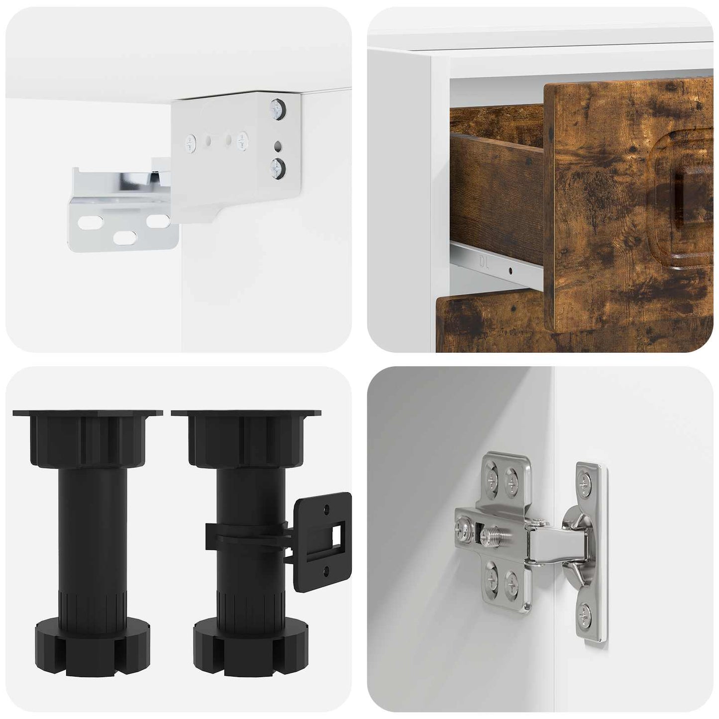 Kitchen Unit KALMAR 8 pcs Smoked Oak Engineered Wood