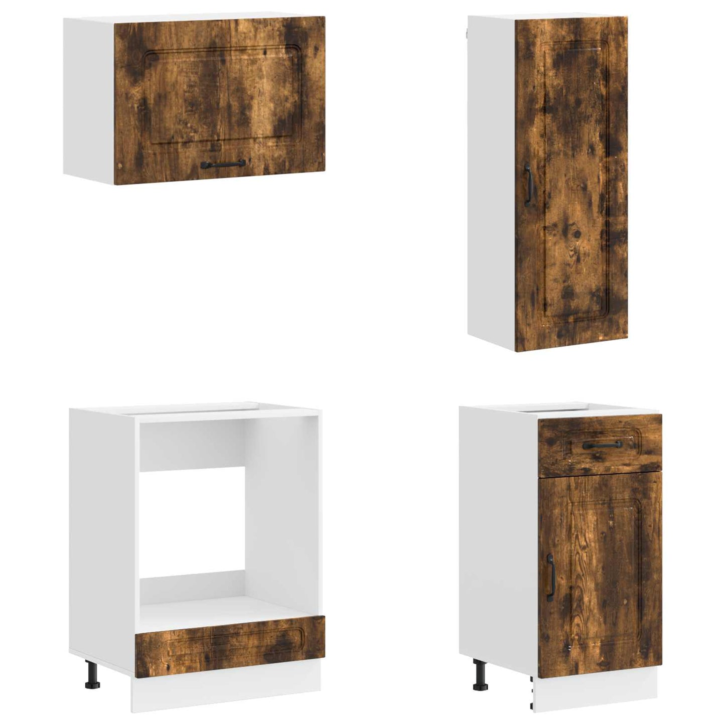 Kitchen Unit KALMAR 8 pcs Smoked Oak Engineered Wood