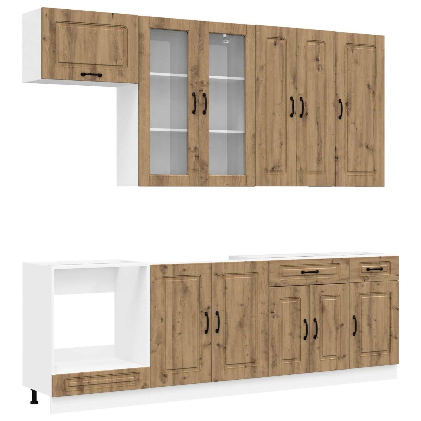 Kitchen Unit KALMAR 8 pcs Artisan Oak Engineered Wood