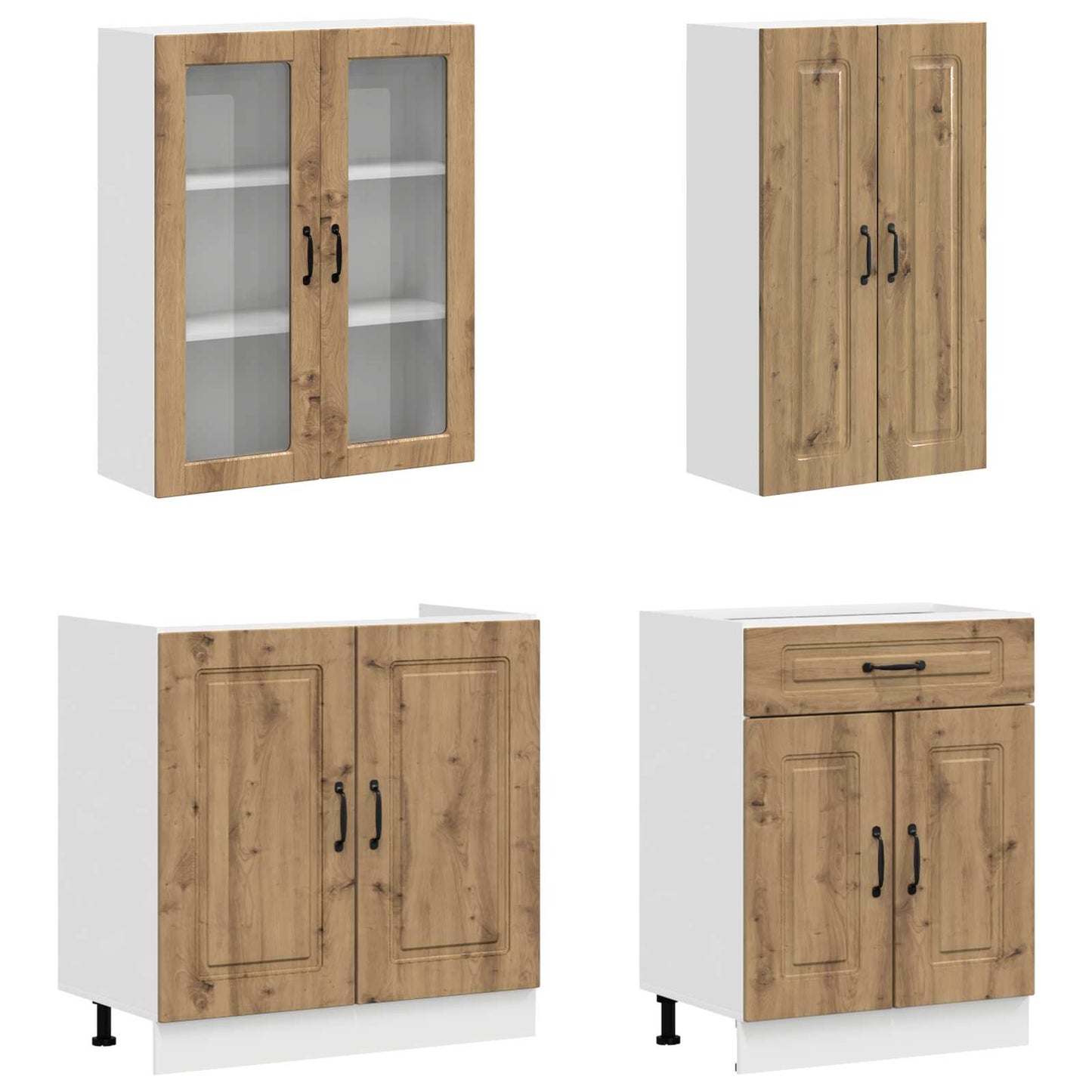 Kitchen Unit KALMAR 8 pcs Artisan Oak Engineered Wood