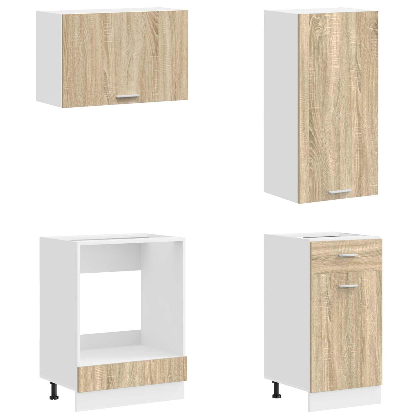 Kitchen Unit LYON 8 pcs Sonoma Oak Engineered Wood