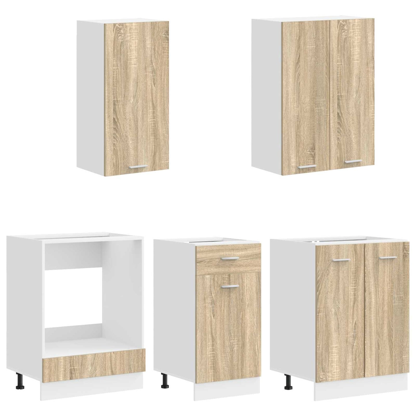 Kitchen Unit LYON 5 pcs Sonoma Oak Engineered Wood