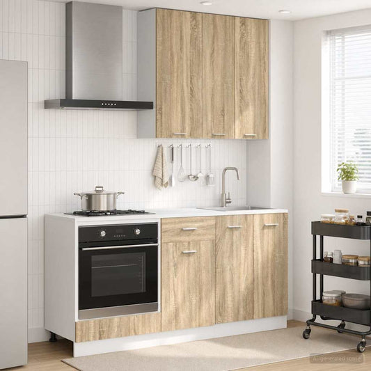 Kitchen Unit LYON 5 pcs Sonoma Oak Engineered Wood