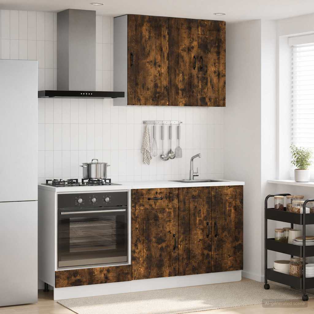 Kitchen Unit KALMAR 5 pcs Smoked Oak Engineered Wood