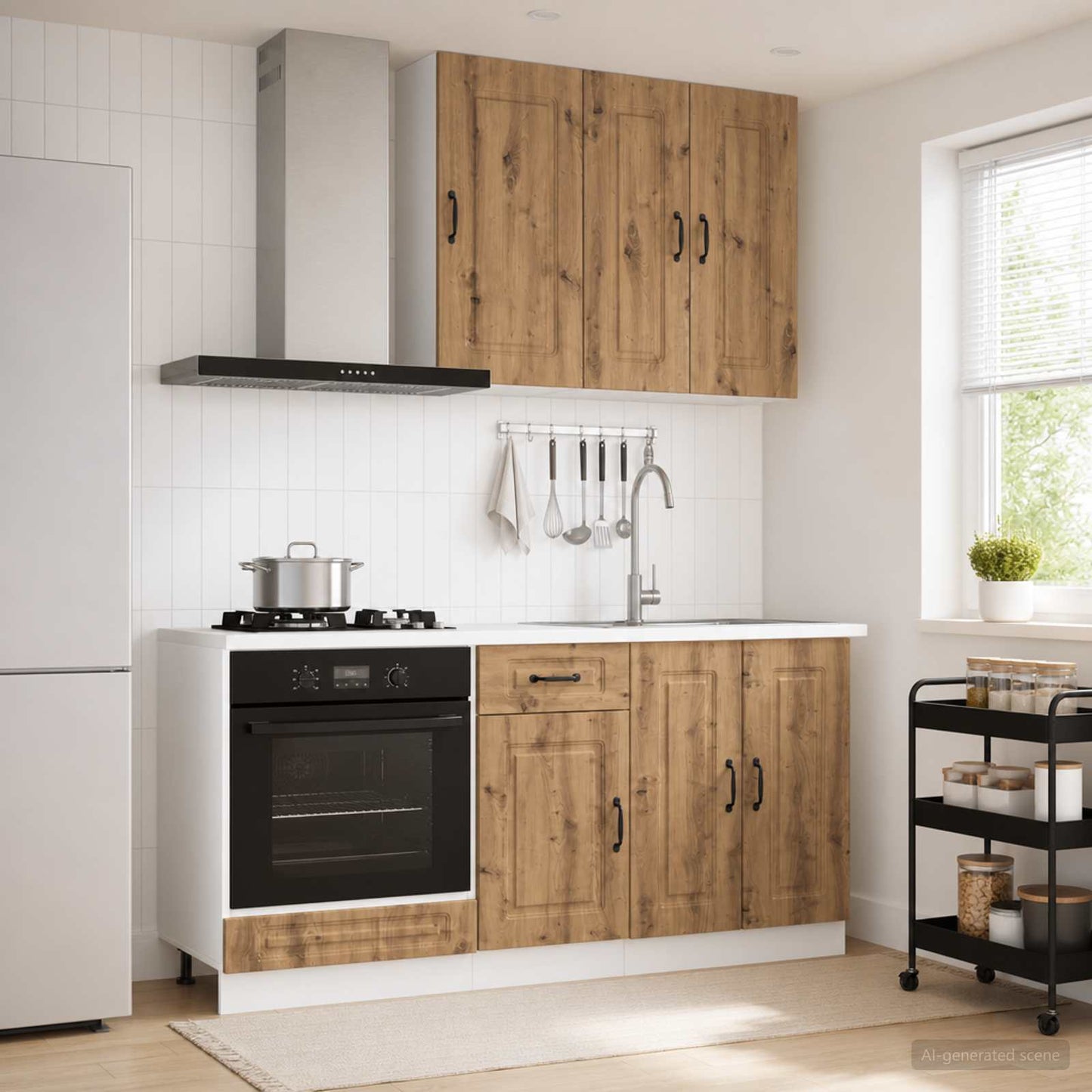 Kitchen Unit KALMAR 5 pcs Artisan Oak Engineered Wood