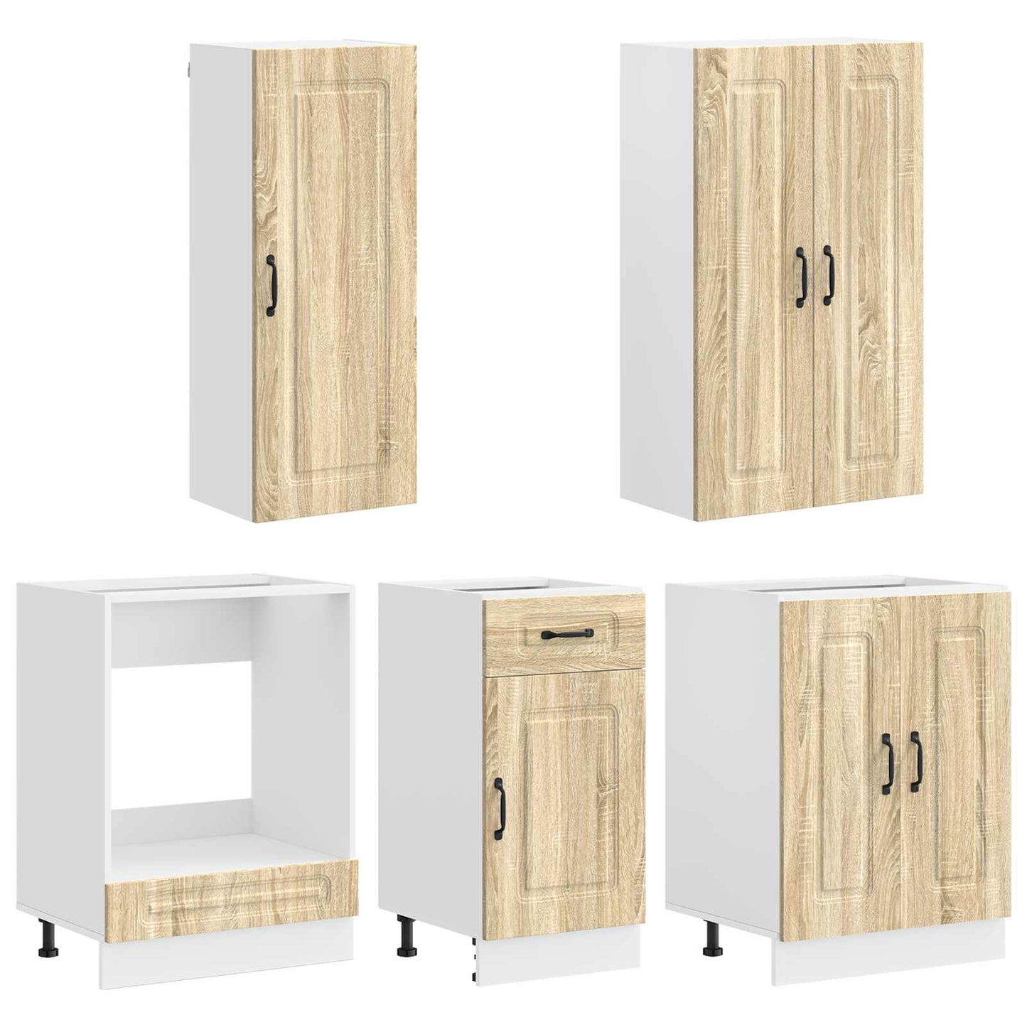Kitchen Unit KALMAR 5 pcs Sonoma Oak Engineered Wood