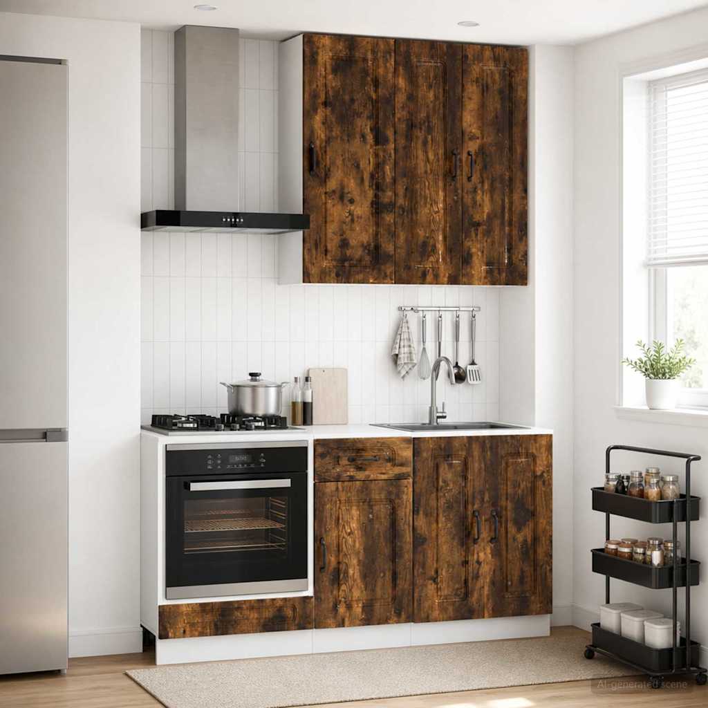 Kitchen Unit KALMAR 5 pcs Smoked Oak Engineered Wood
