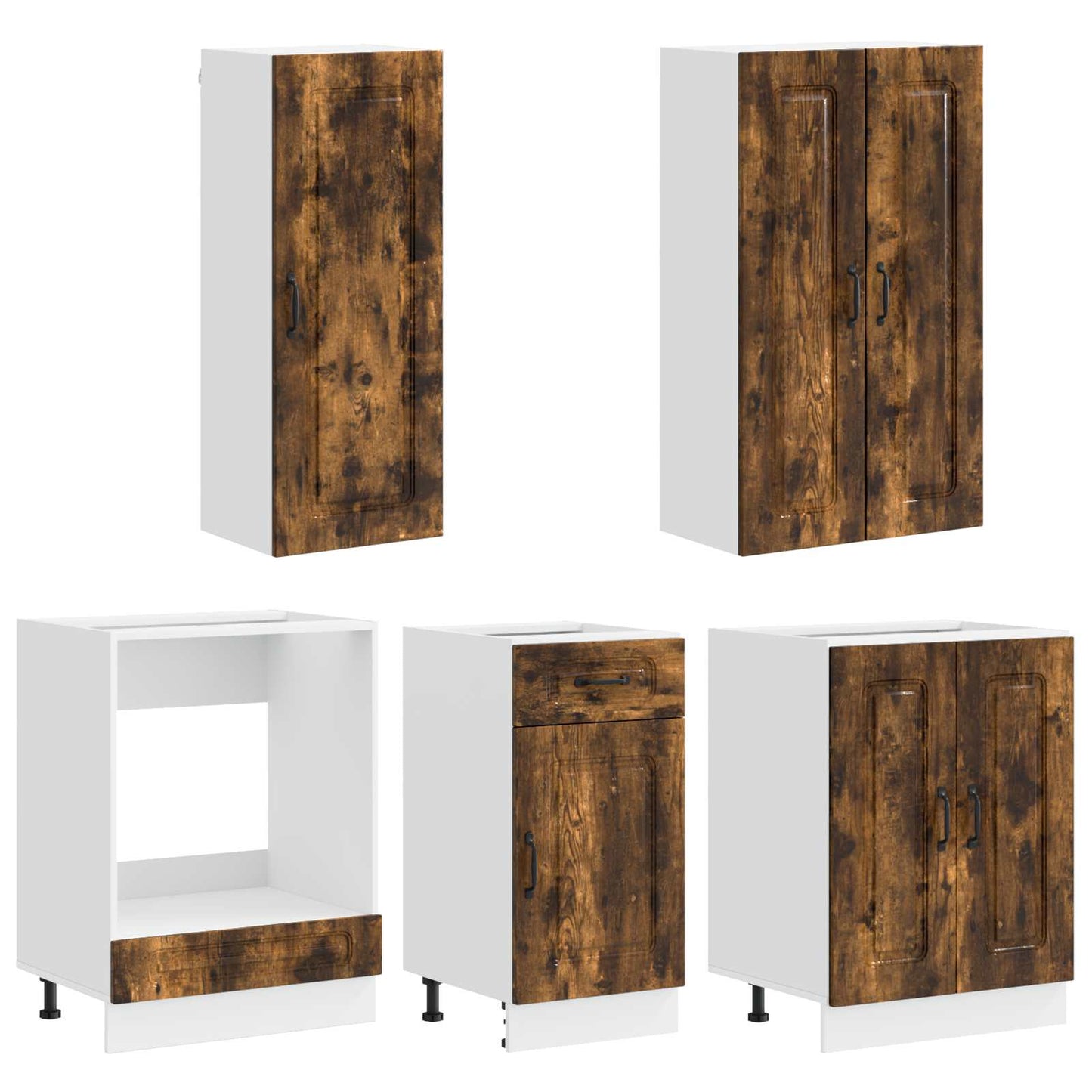 Kitchen Unit KALMAR 5 pcs Smoked Oak Engineered Wood