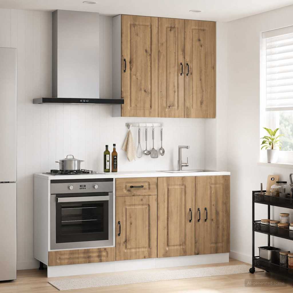 Kitchen Unit KALMAR 5 pcs Artisan Oak Engineered Wood