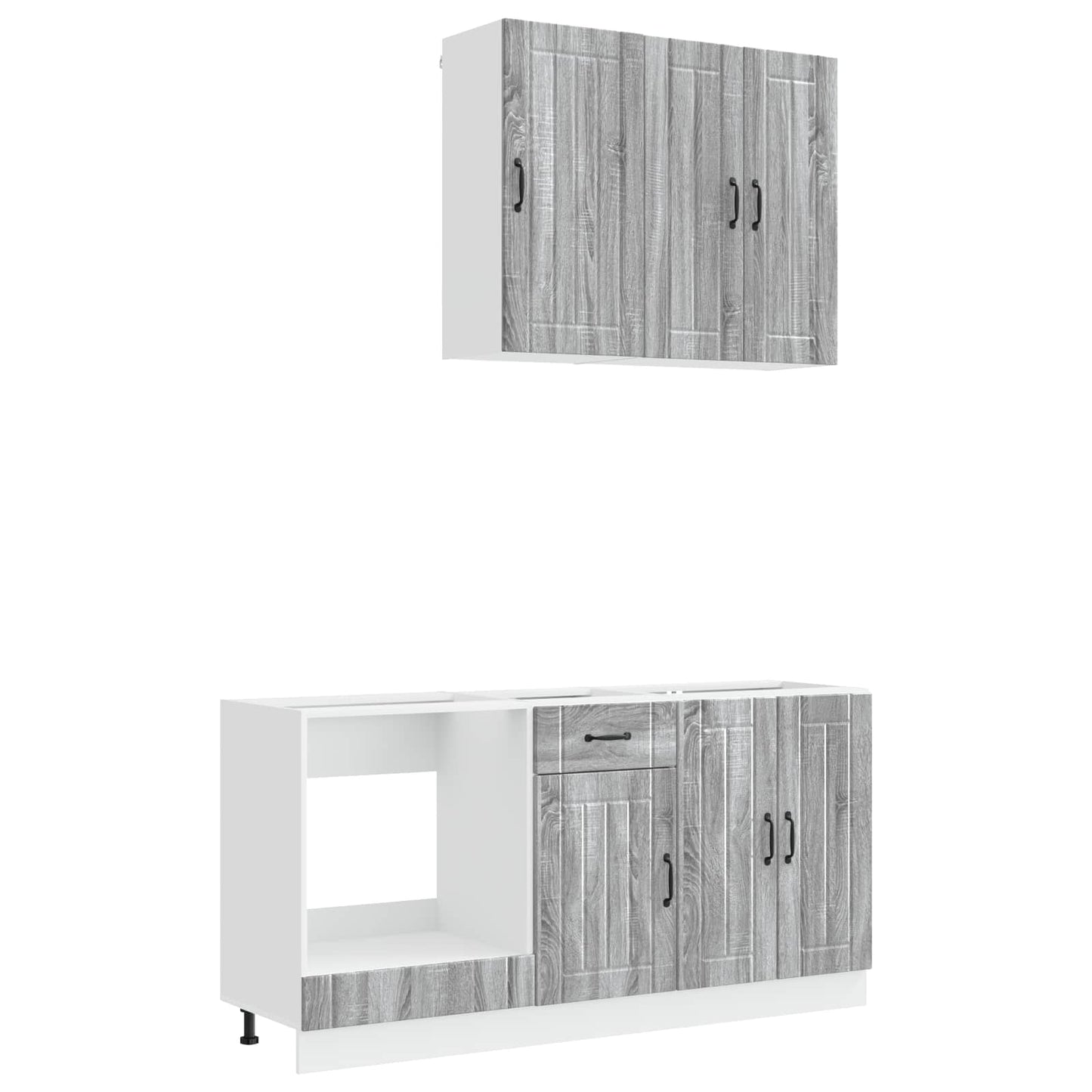 Kitchen Unit LUCCA 5 pcs Grey Sonoma Engineered Wood