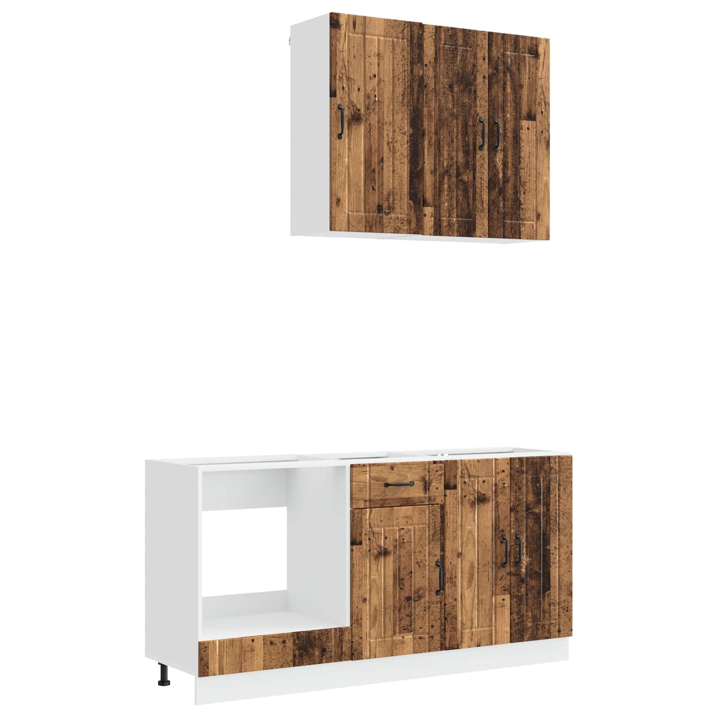 Kitchen Unit LUCCA 5 pcs Old Wood Engineered Wood