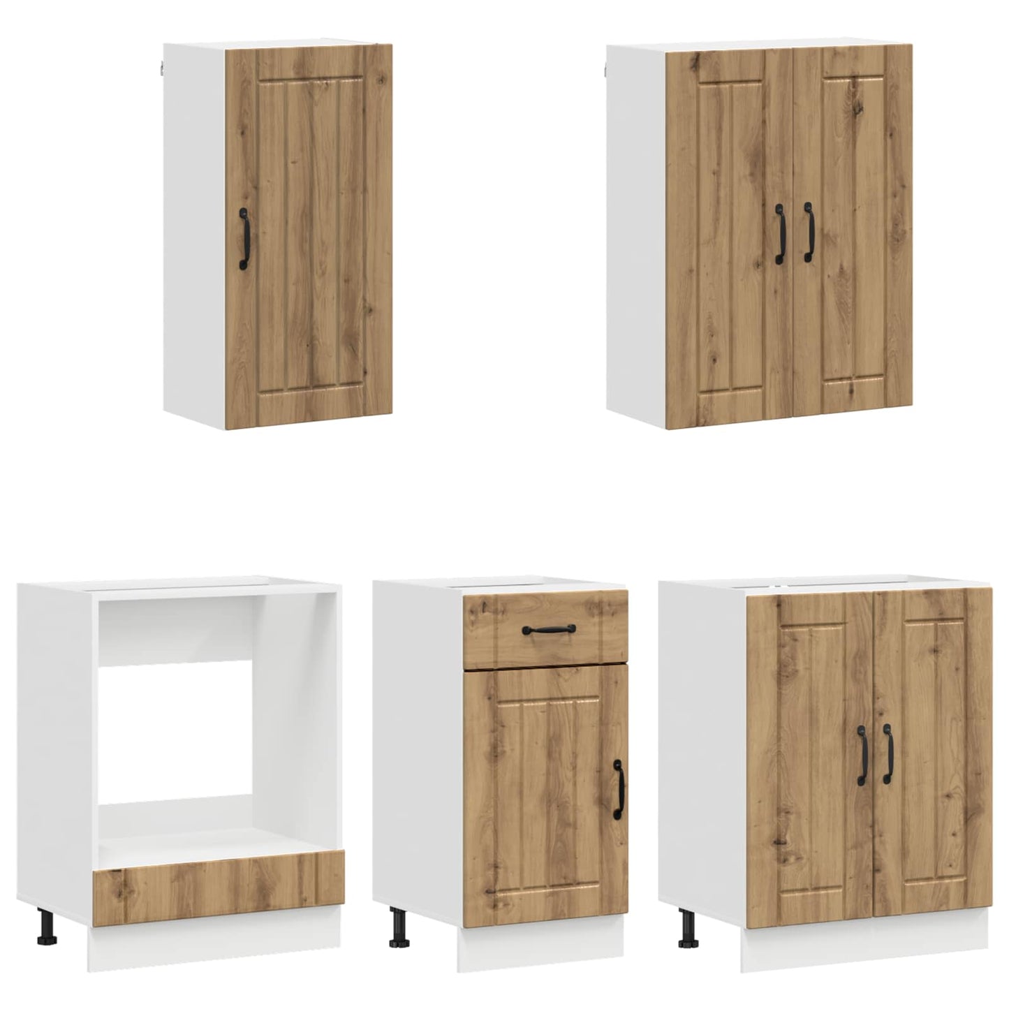 Kitchen Unit LUCCA 5 pcs Artisan Oak Engineered Wood