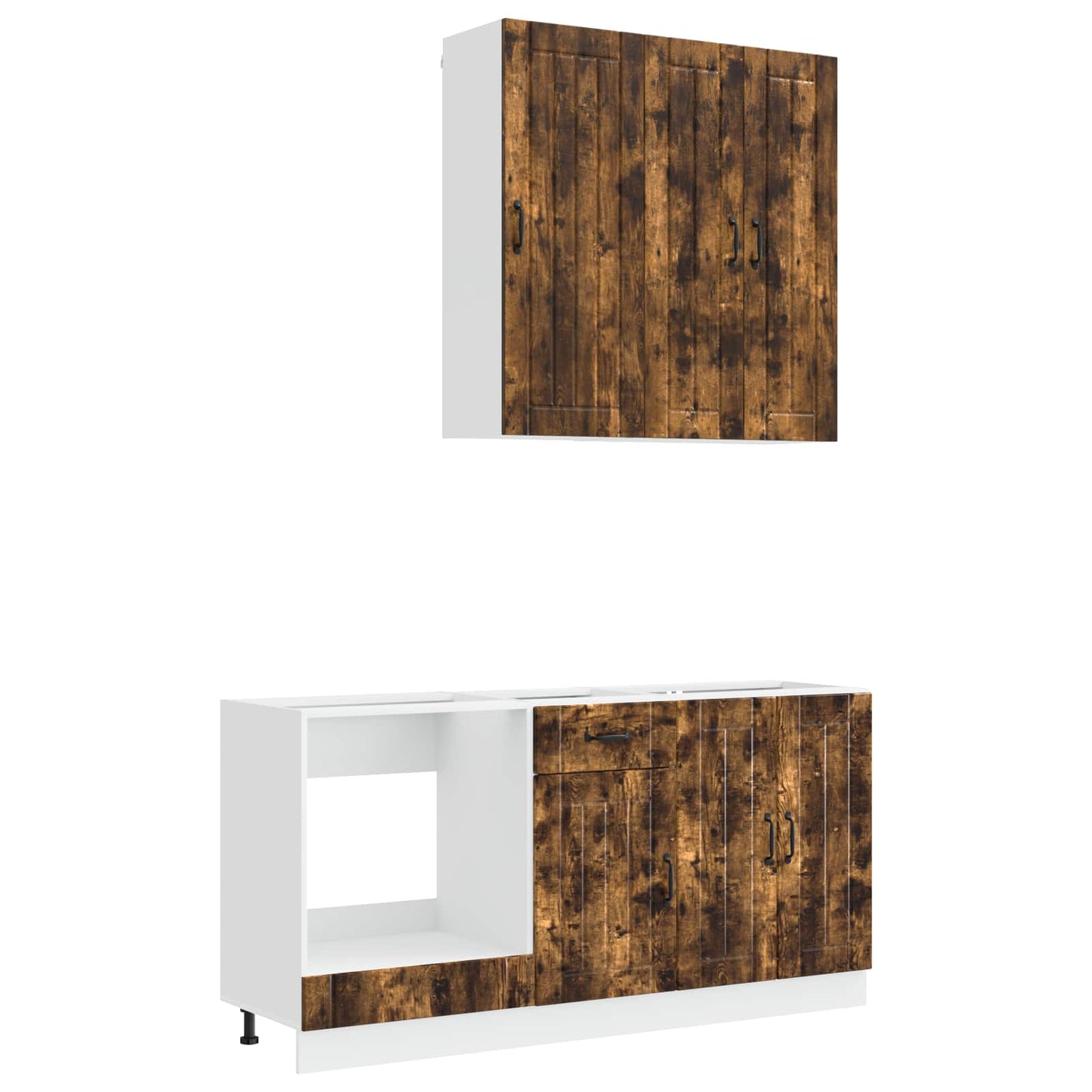 Kitchen Unit LUCCA 5 pcs Smoked Oak Engineered Wood