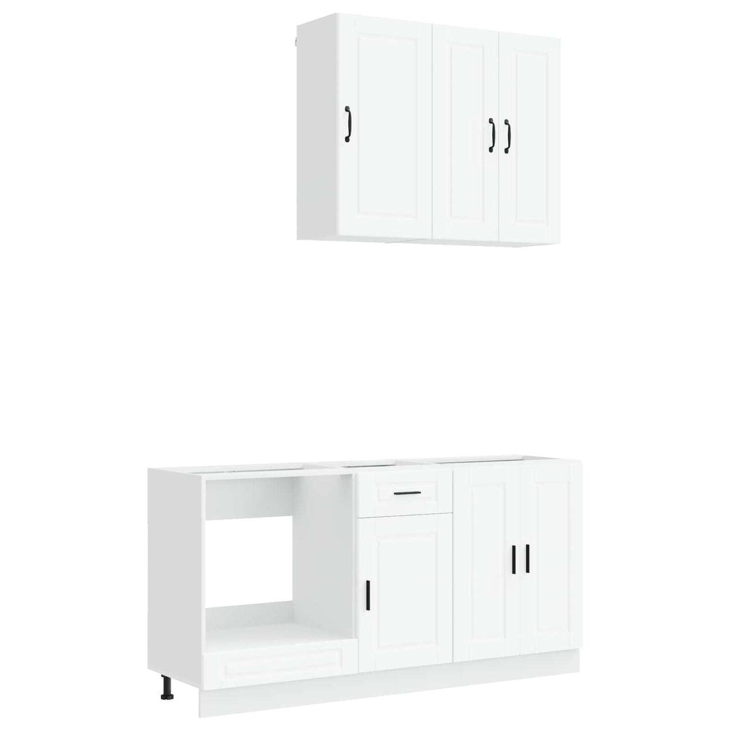 Kitchen Unit PORTO 5 pcs White Engineered Wood