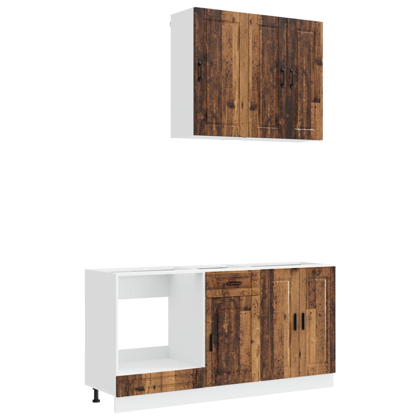 Kitchen Unit PORTO 5 pcs Old Wood Engineered Wood