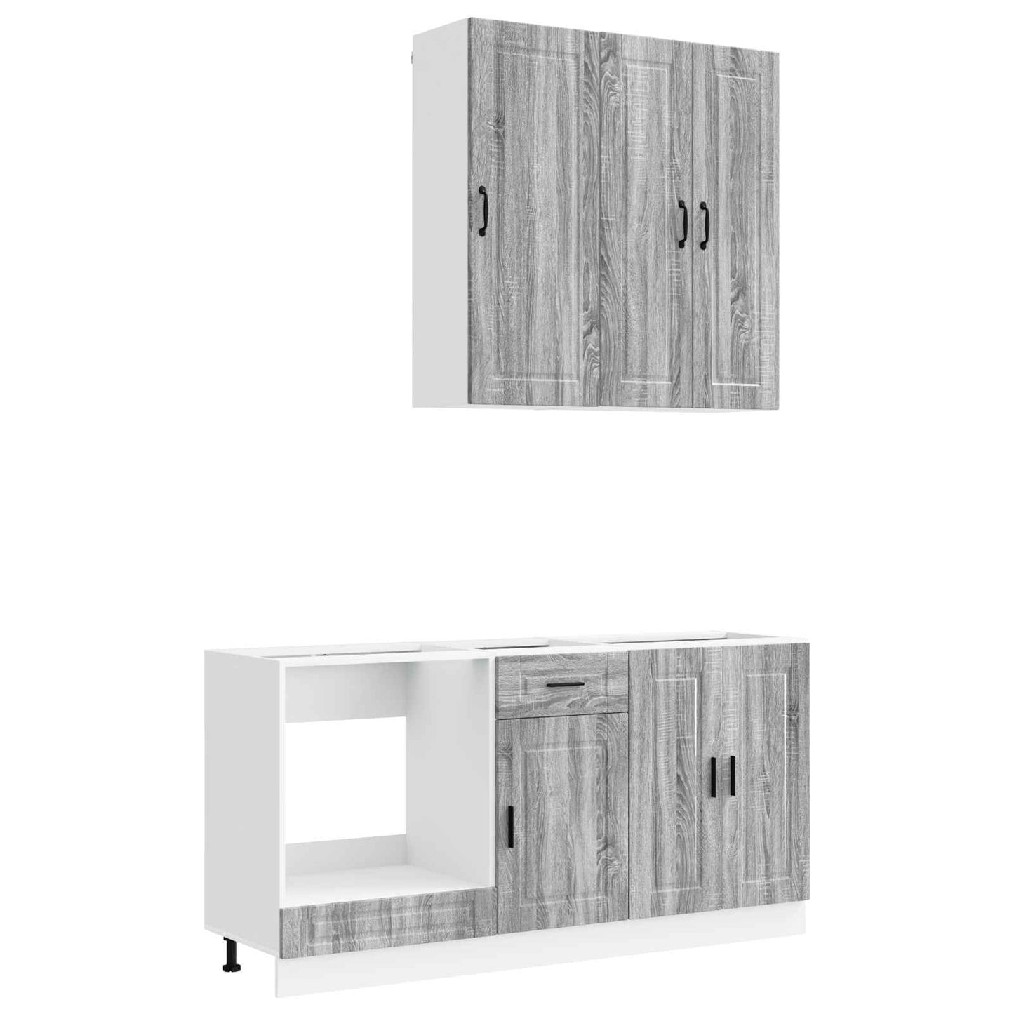 Kitchen Unit PORTO 5 pcs Grey Sonoma Engineered Wood