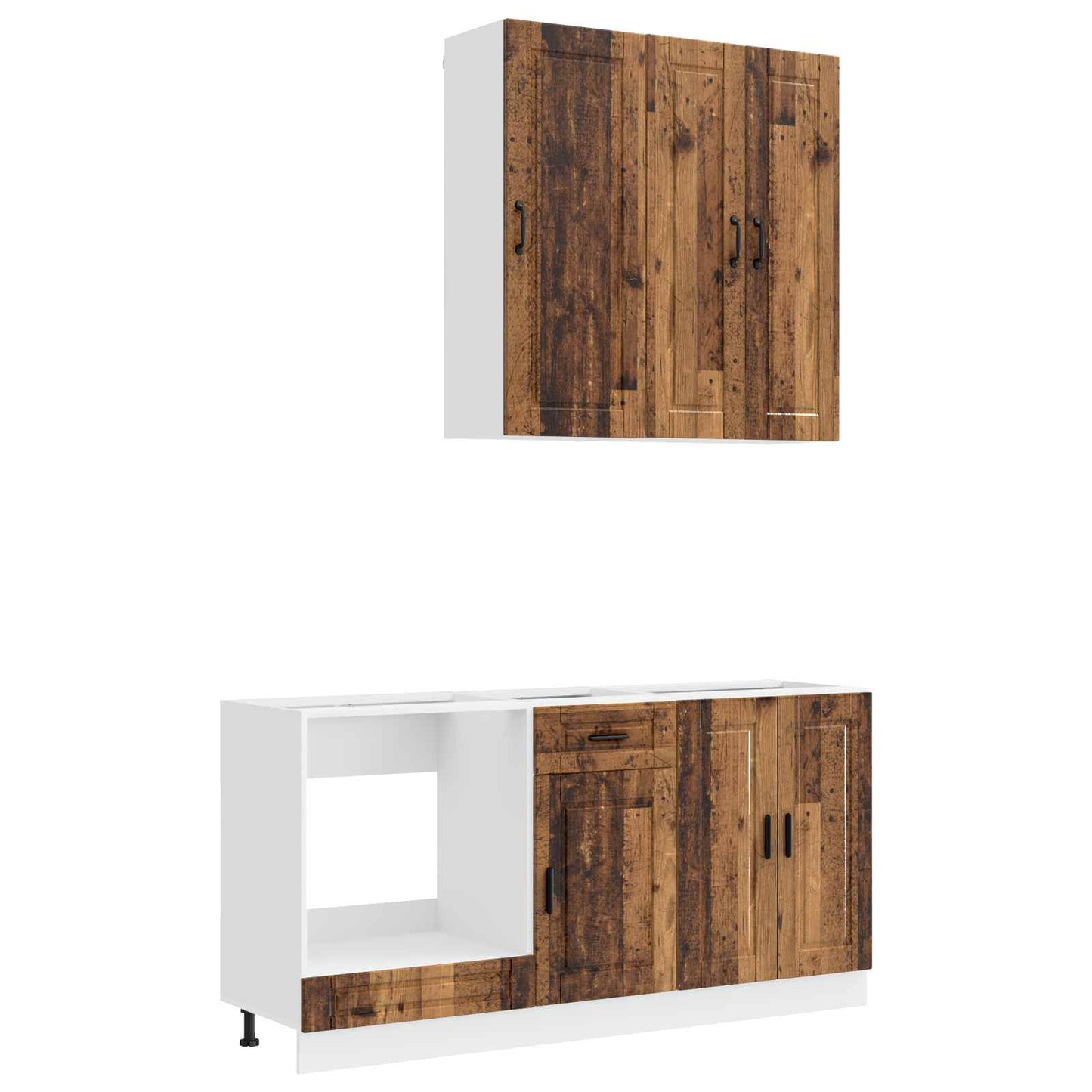 Kitchen Unit PORTO 5 pcs Old Wood Engineered Wood