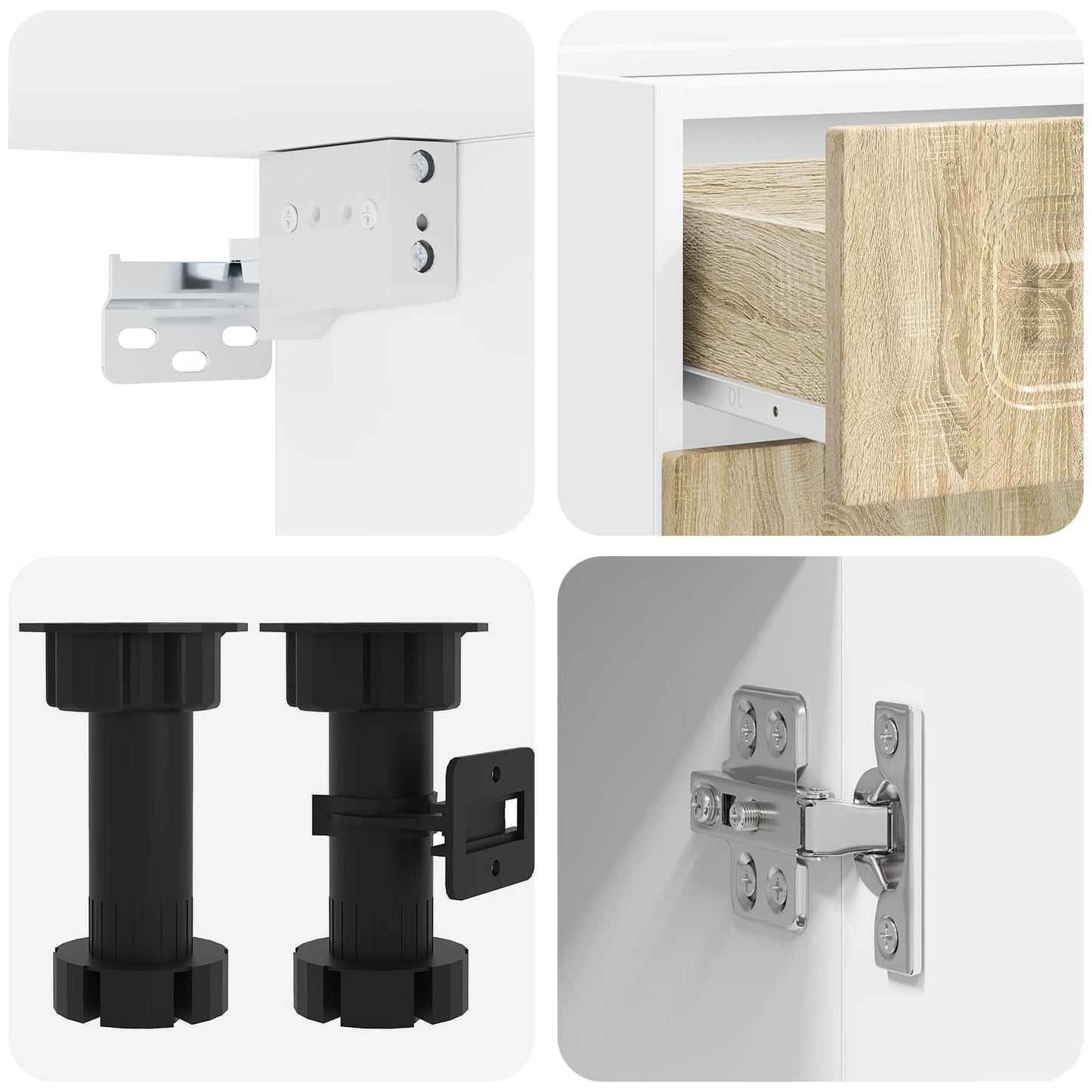 Kitchen Unit KALMAR 4 pcs Sonoma Oak Engineered Wood