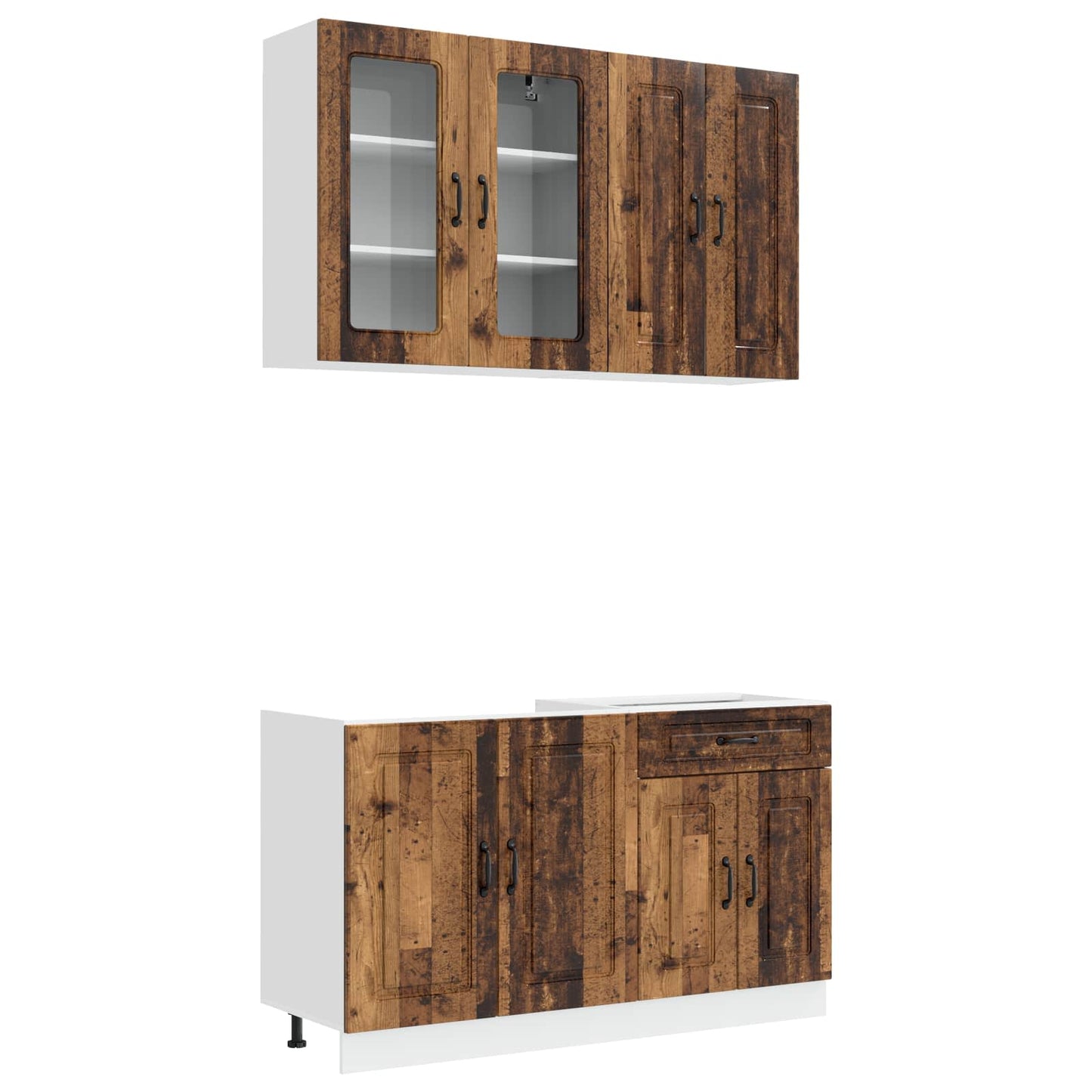 Kitchen Unit KALMAR 4 pcs Old Wood Engineered Wood