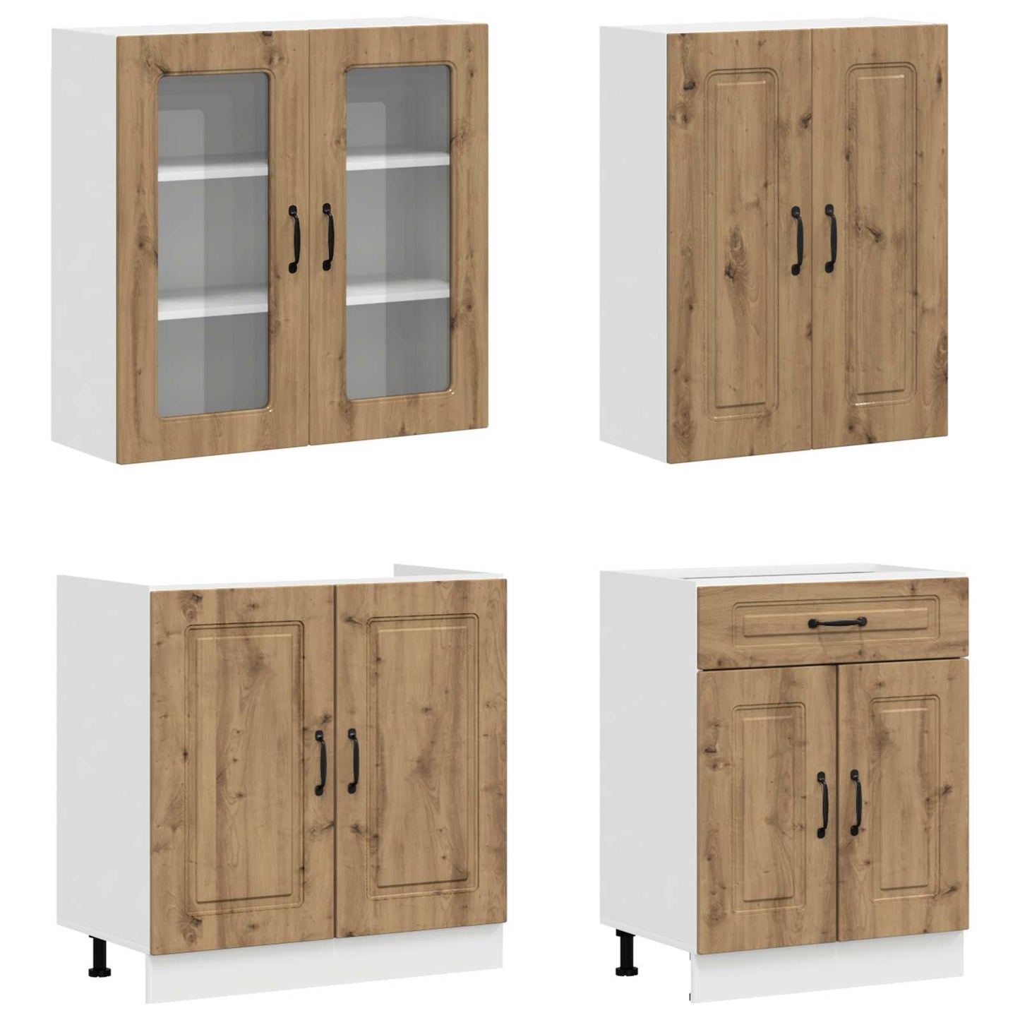 Kitchen Unit KALMAR 4 pcs Artisan Oak Engineered Wood