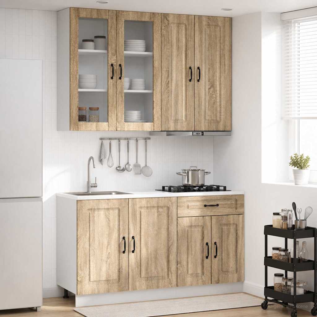 Kitchen Unit KALMAR 4 pcs Sonoma Oak Engineered Wood