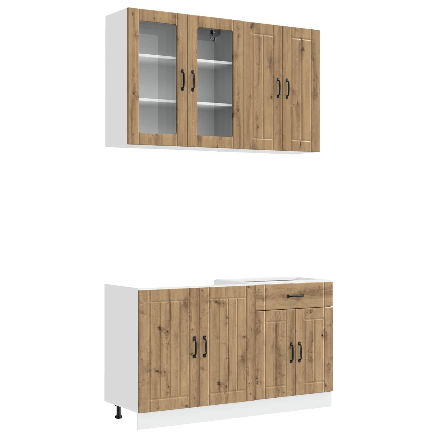 Kitchen Unit LUCCA 4 pcs Artisan Oak Engineered Wood