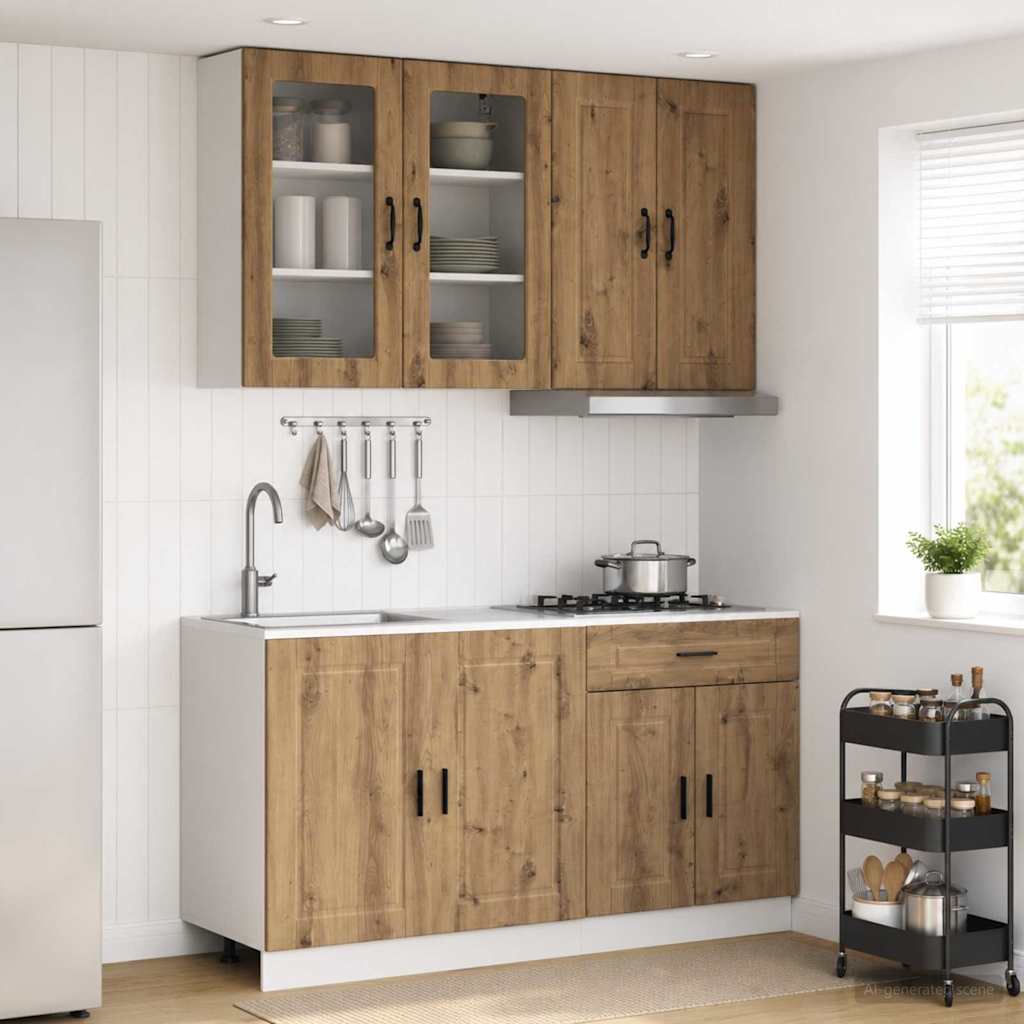 Kitchen Unit PORTO 4 pcs Artisan Oak Engineered Wood