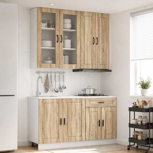 Kitchen Unit PORTO 4 pcs Sonoma Oak Engineered Wood