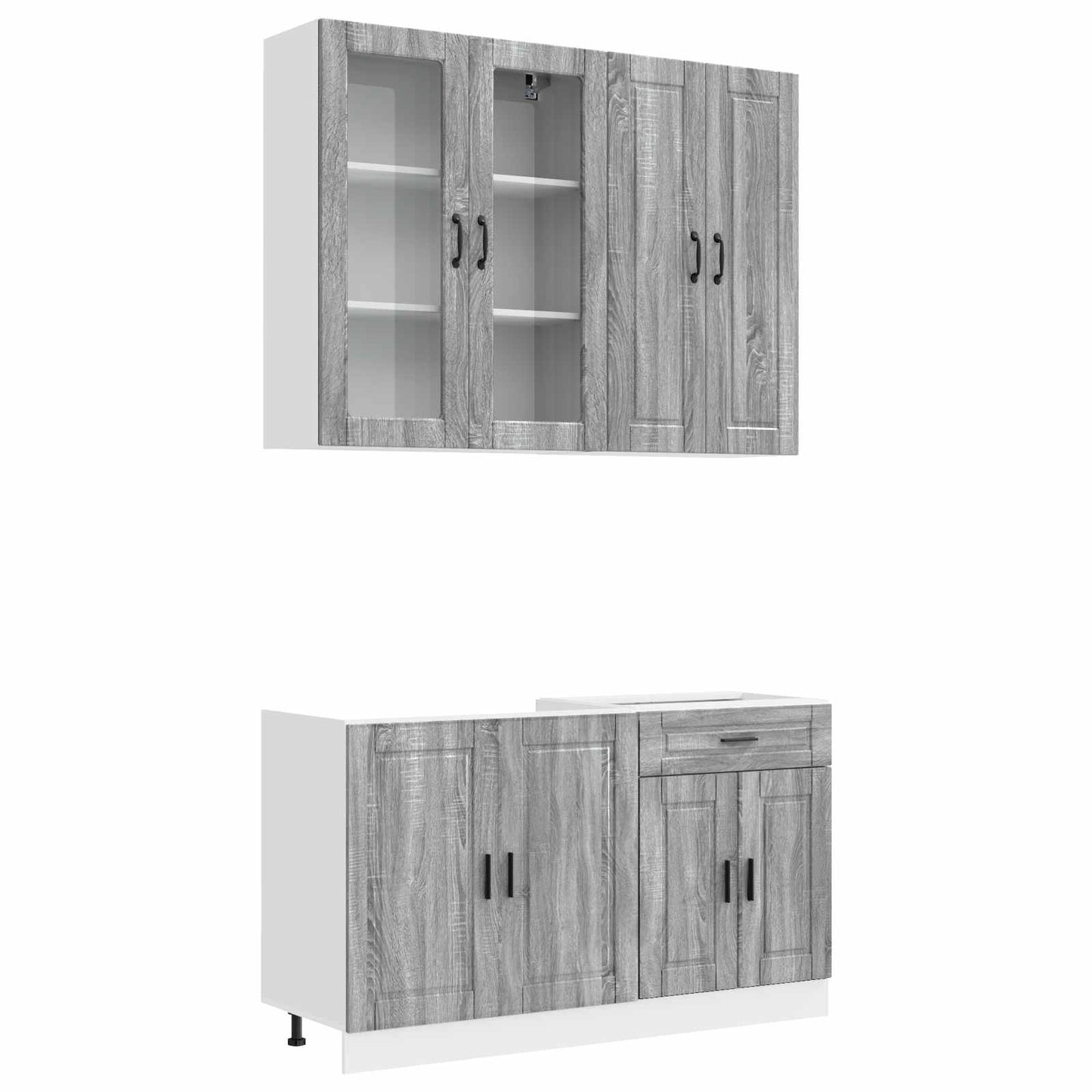 Kitchen Unit PORTO 4 pcs Grey Sonoma Engineered Wood