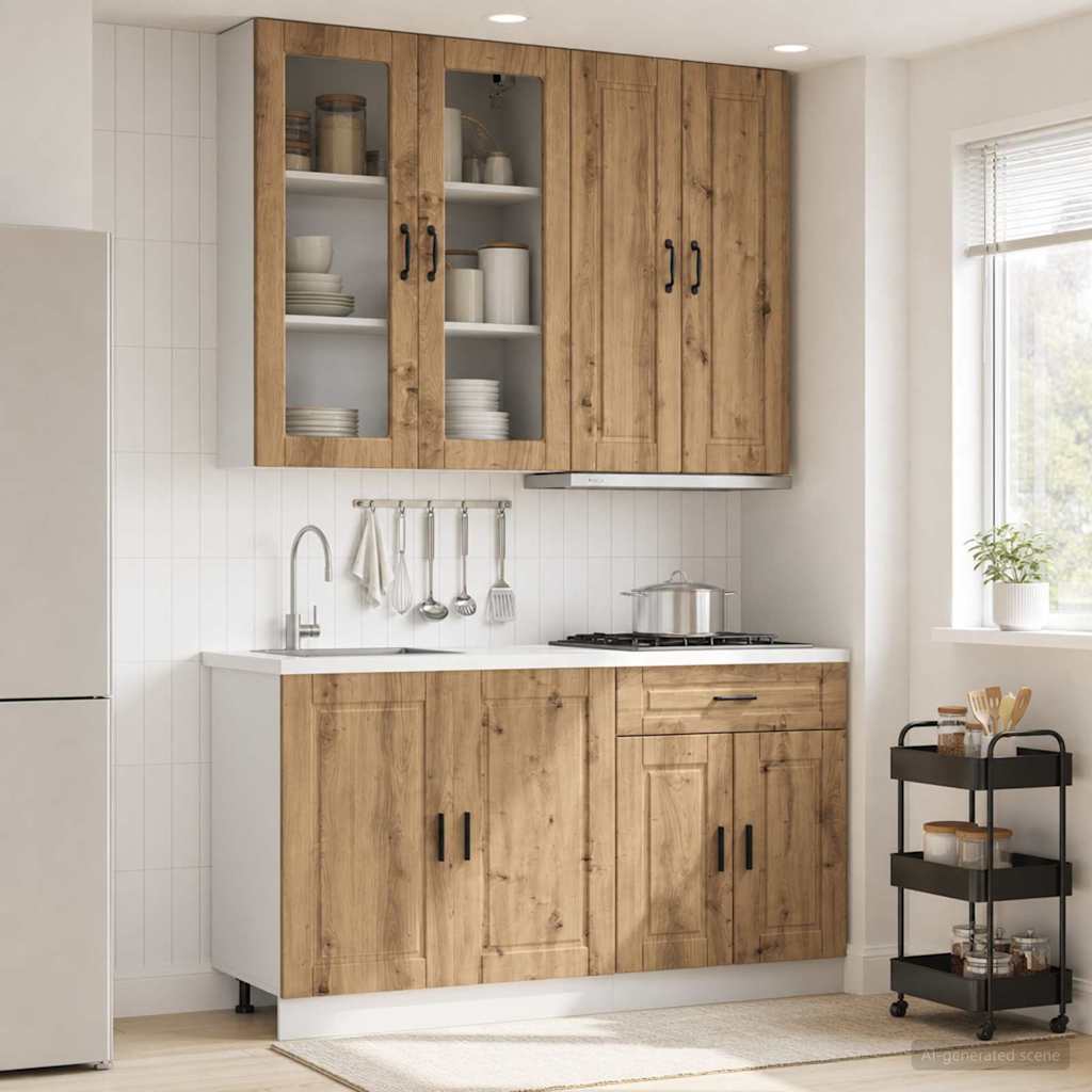 Kitchen Unit PORTO 4 pcs Artisan Oak Engineered Wood