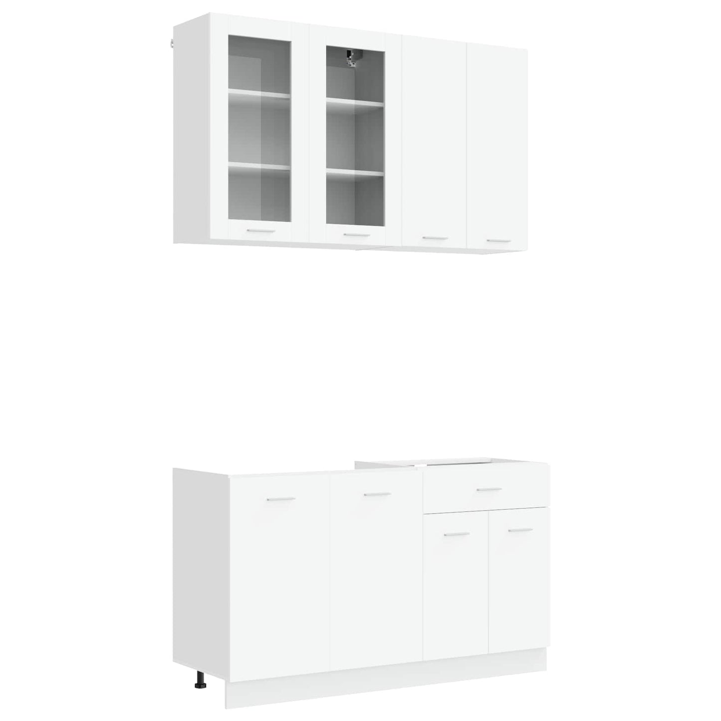 Kitchen Unit LYON 4 pcs White Engineered Wood