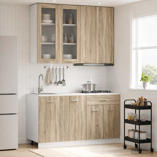 Kitchen Unit LYON 4 pcs Sonoma Oak Engineered Wood