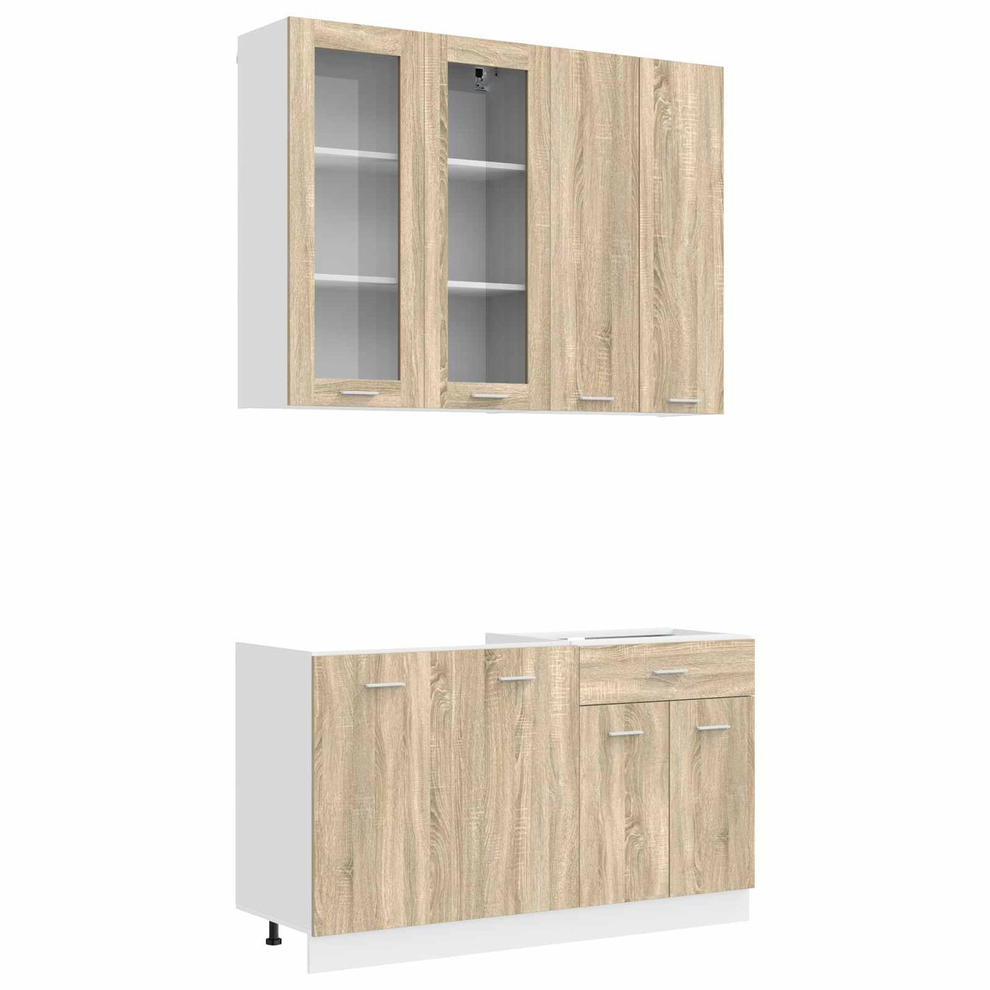 Kitchen Unit LYON 4 pcs Sonoma Oak Engineered Wood