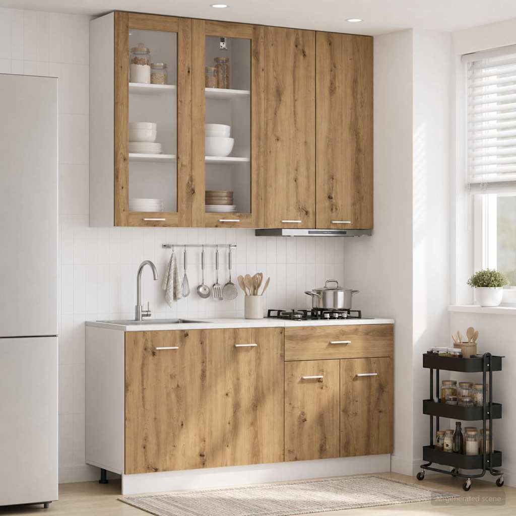 Kitchen Unit LYON 4 pcs Artisan Oak Engineered Wood