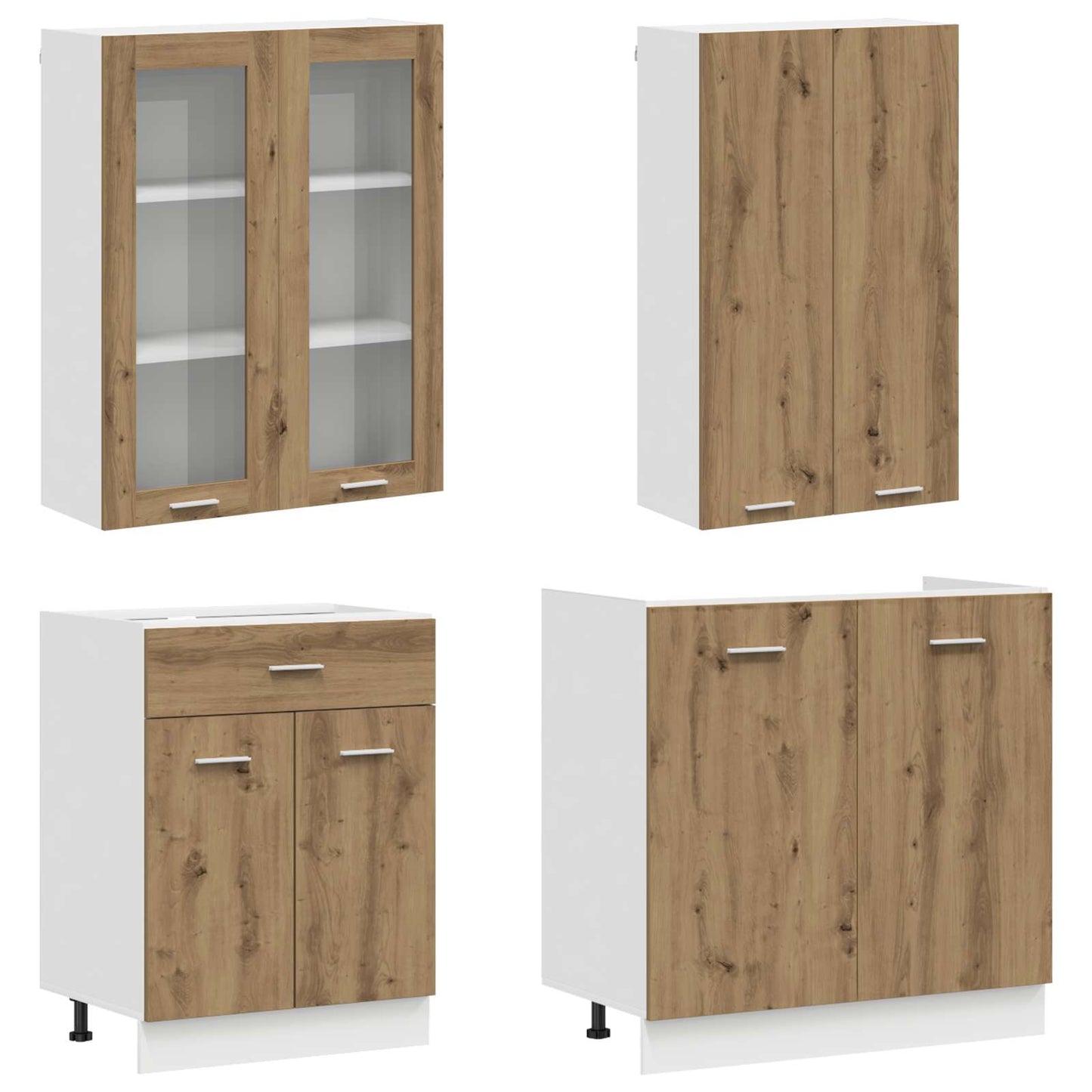 Kitchen Unit LYON 4 pcs Artisan Oak Engineered Wood