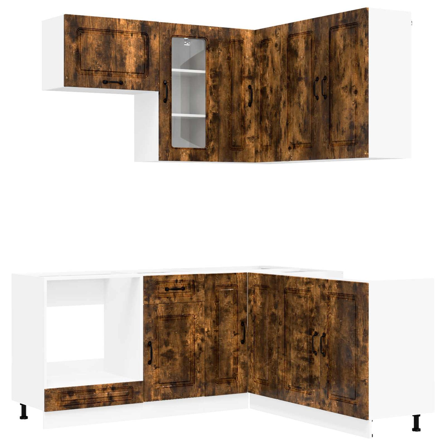 Kitchen Unit KALMAR 8 pcs Smoked Oak Engineered Wood
