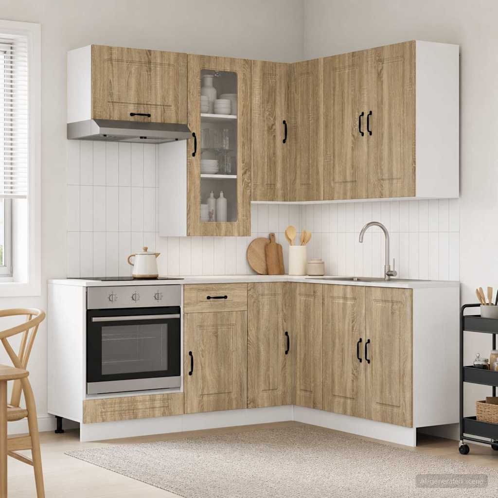 Kitchen Unit KALMAR 8 pcs Sonoma Oak Engineered Wood