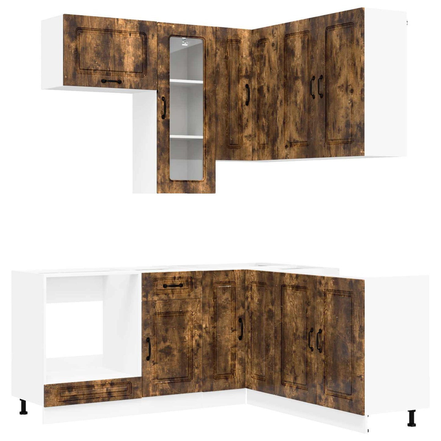 Kitchen Unit KALMAR 8 pcs Smoked Oak Engineered Wood